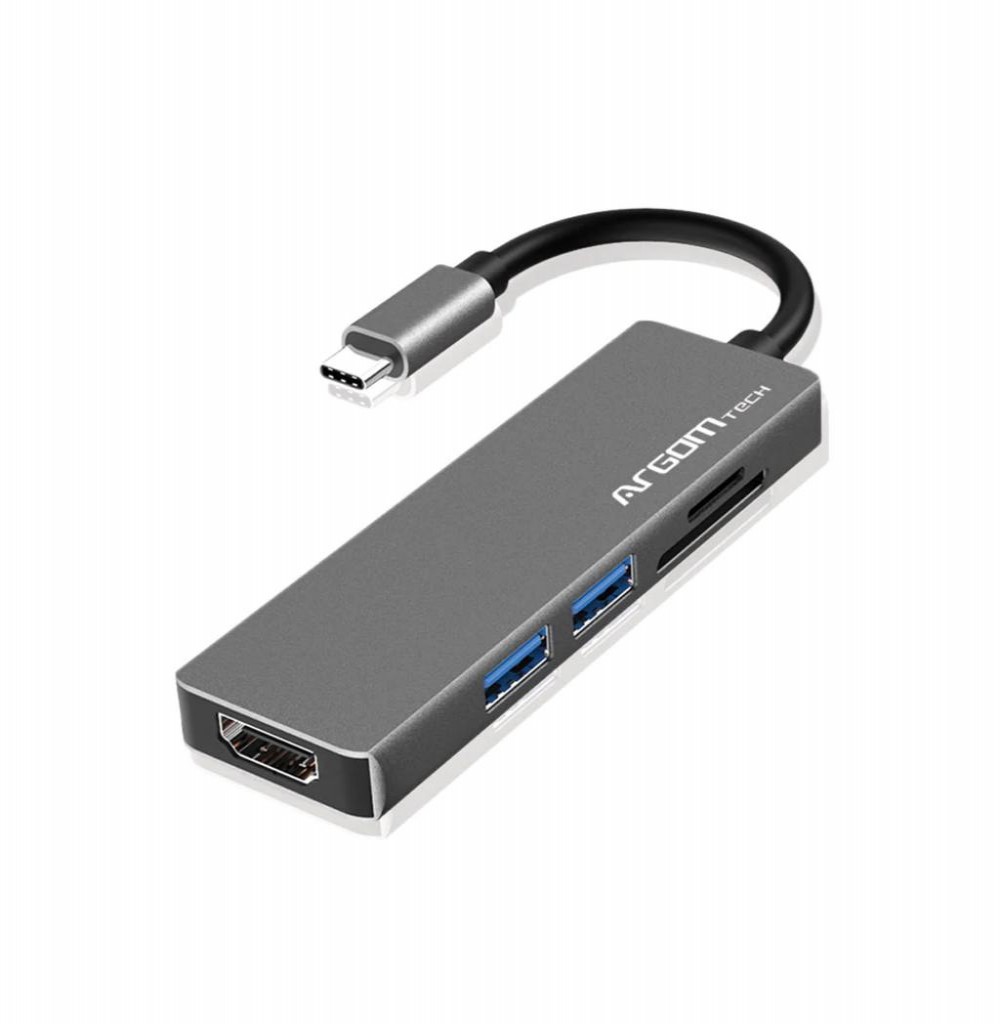 Adaptador USB-C/HDMI/USB3.0/SD/MICRO ARGOM ARG-UB-0183  