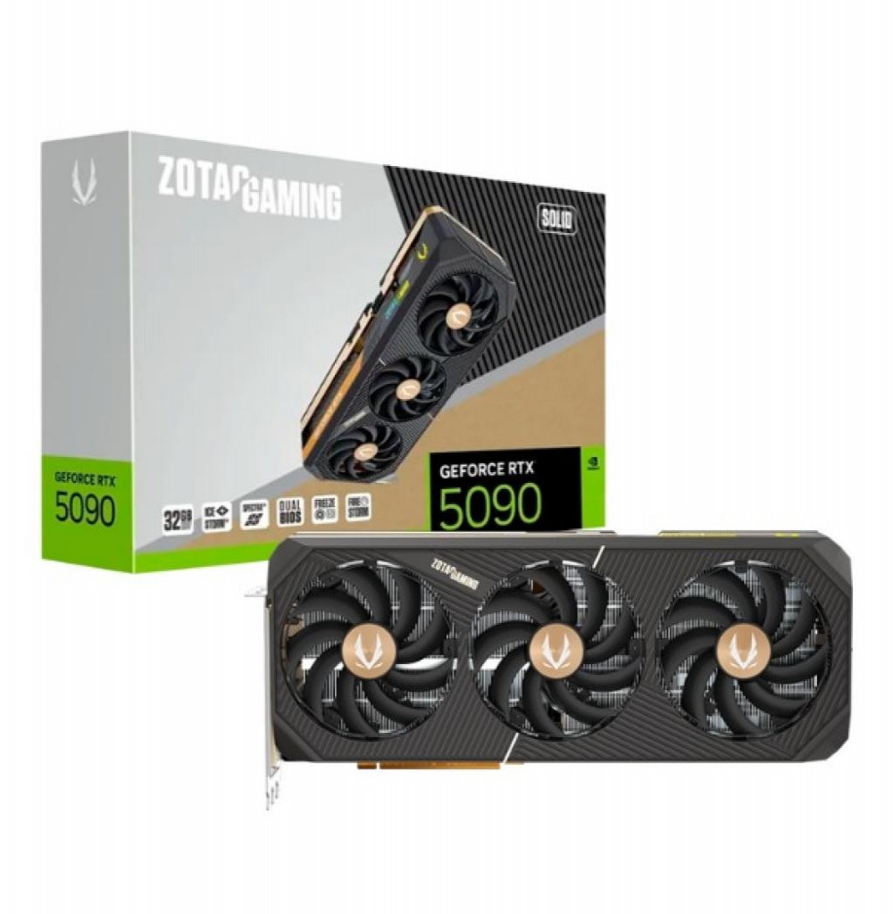 Placa de Video 32GB Exp. GF-RTX5090 Zotac Solid Oc Gaming ZT-B50900J-10