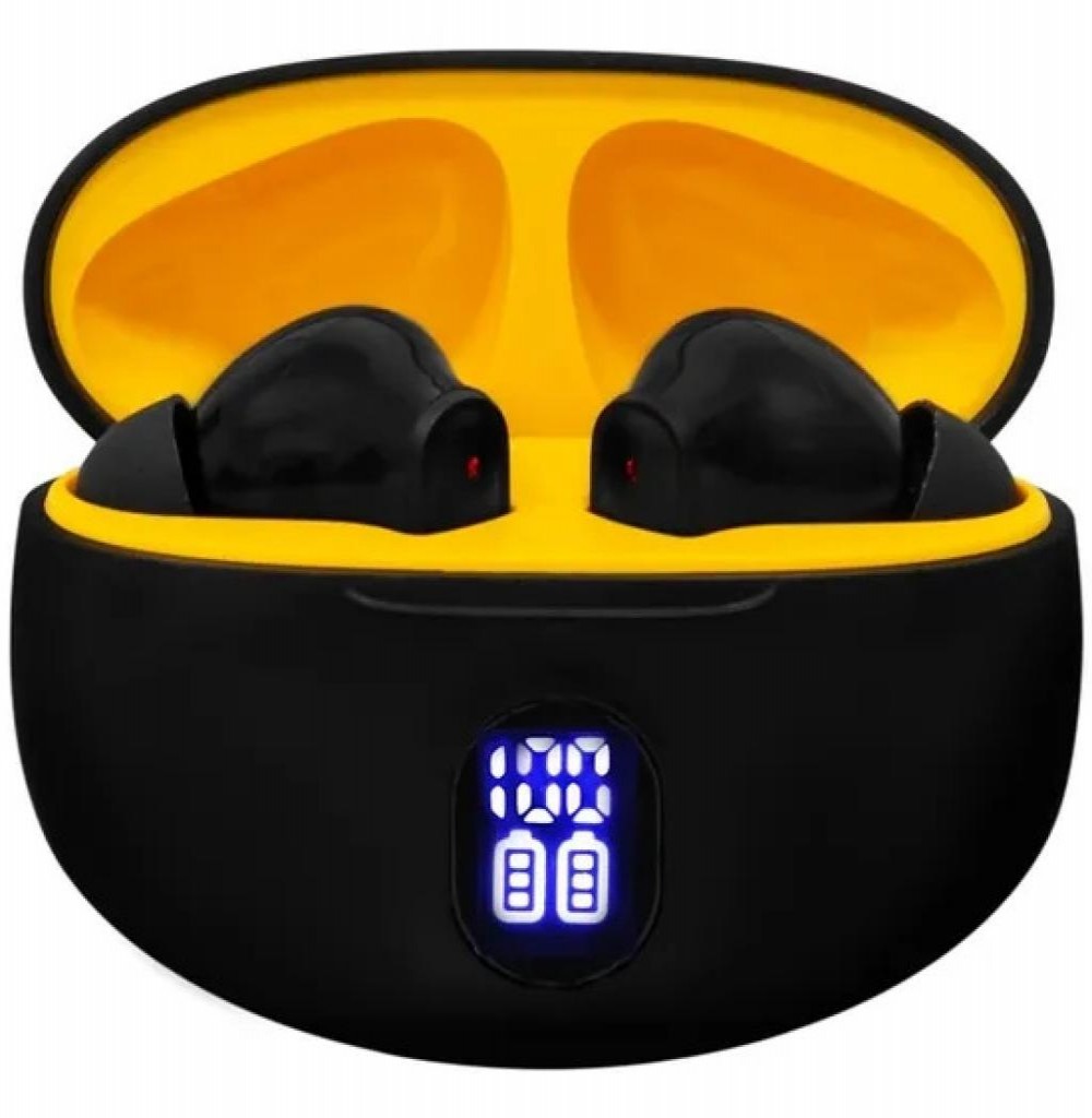 Fone Audisat X1 Pro ENC BT Preto/Amarelo      
