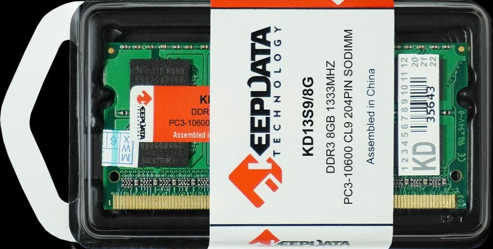 Memória Para Notebook DDR3  8GB 1333MHZ KeepData KD13S9/8G